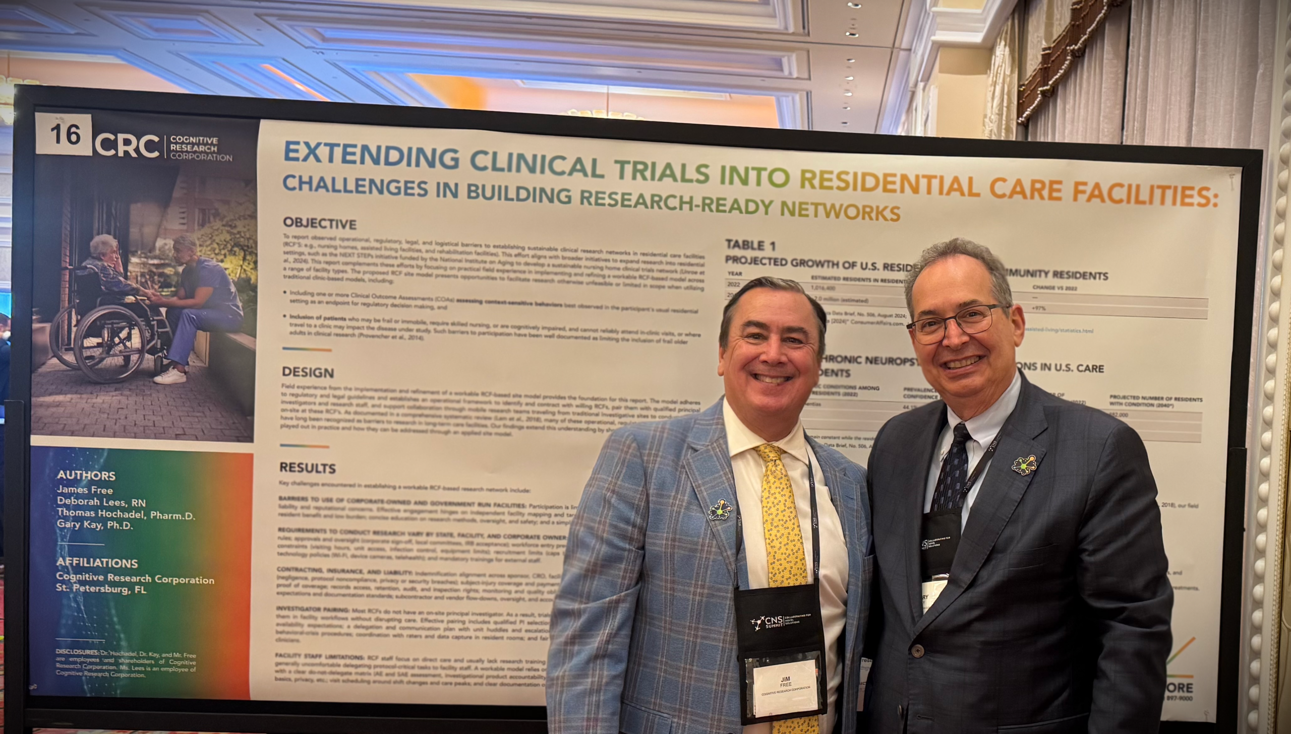 Extending Clinical Trials into Residential Care Facilities